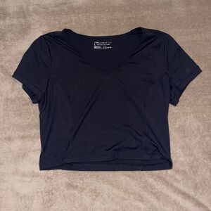 Yogalicious Athletic Tops Black & Dusty Blue